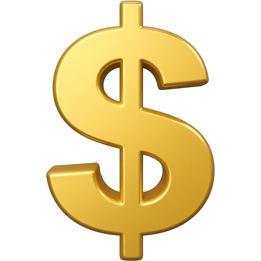 I need a emoji in a 3d style of a financial sector emoji