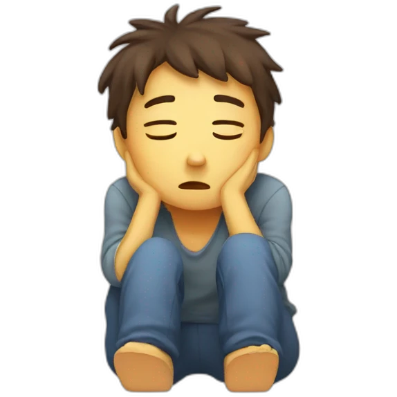 tired person emoji