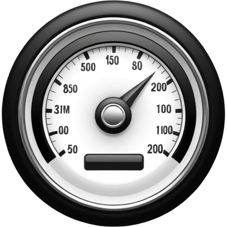 analog progress tracker, speedometer style emoji