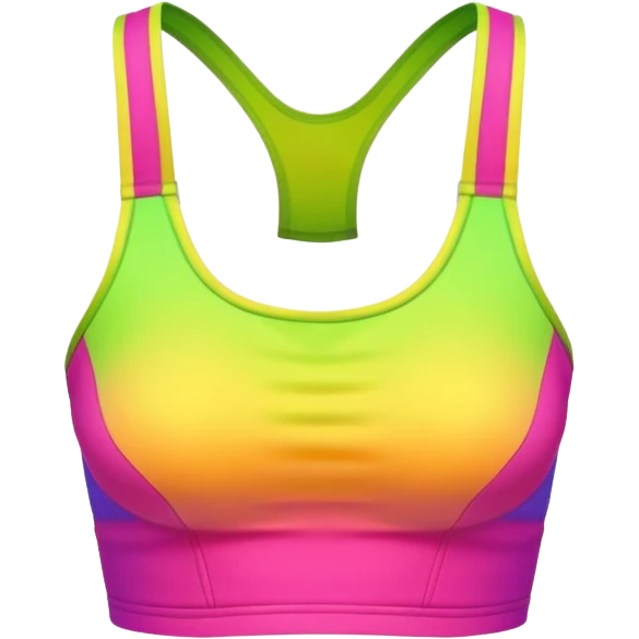 Neon crop top emoji