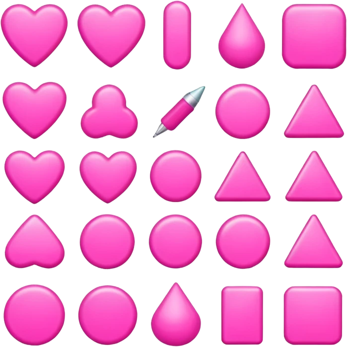 pink objects emoji