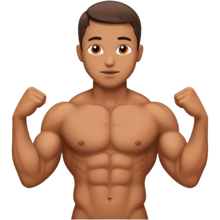 Naked man with penis emoji