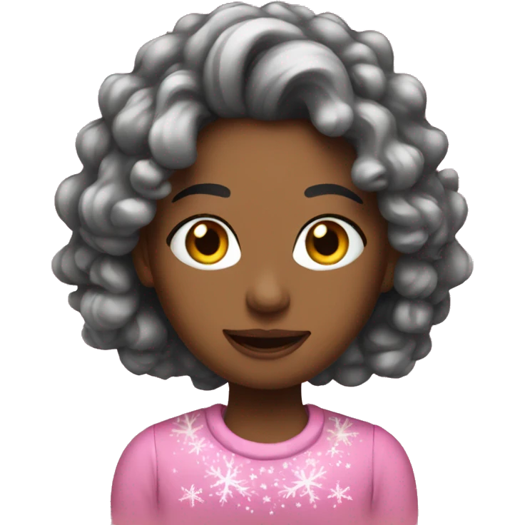 Pink Christmas emoji
