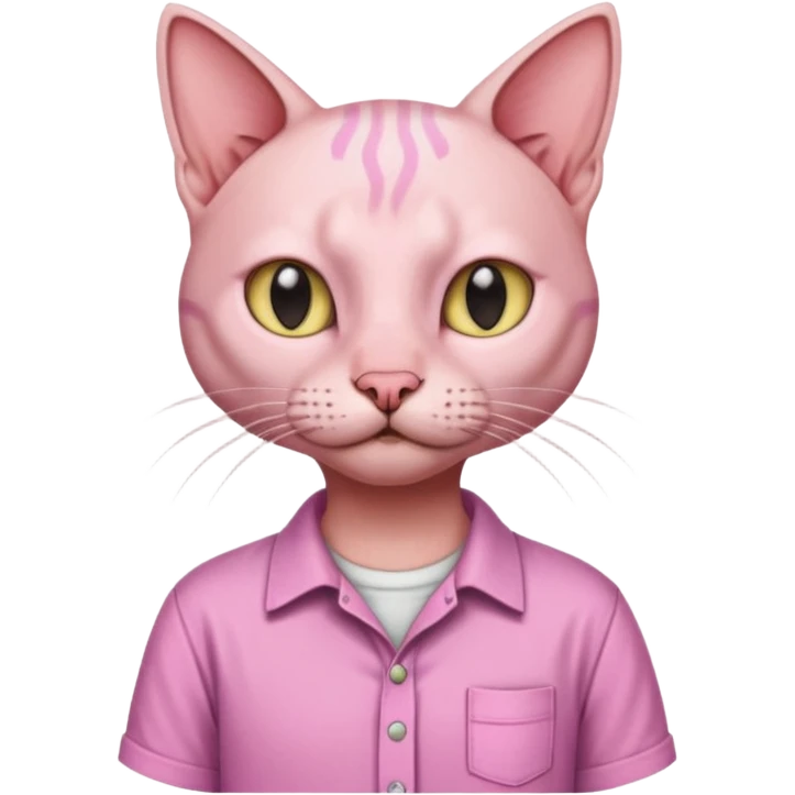 sfenks cat with shirt  emoji
