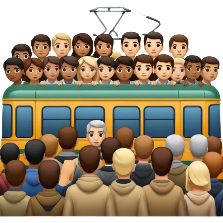 Crowded tram emoji