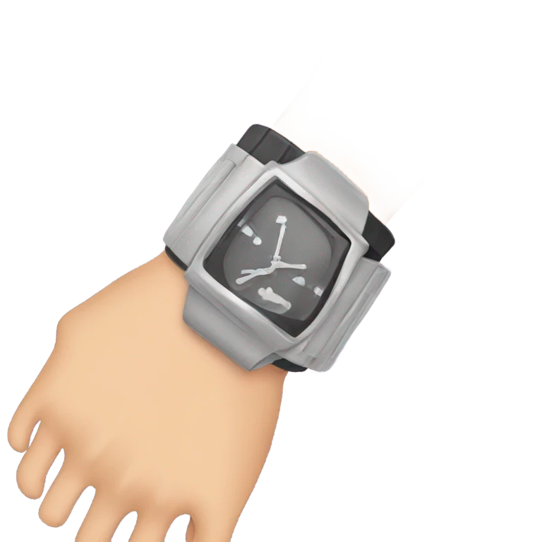a watch on the hand emoji