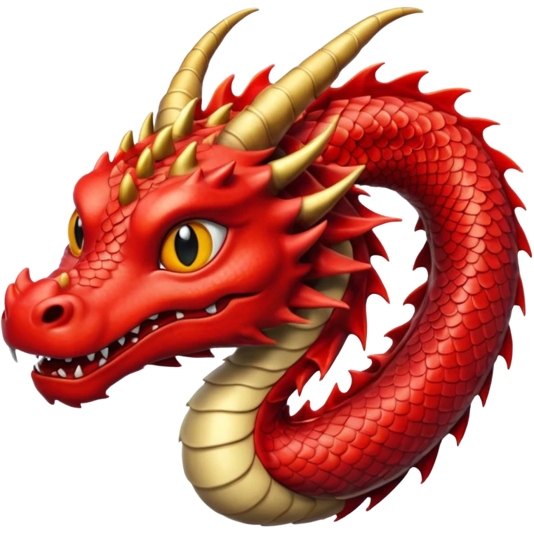 Dragon Japonais Rouge et noir floqué UMAMI emoji