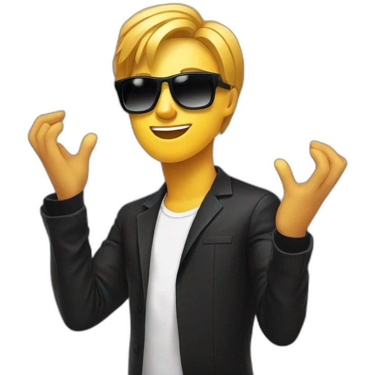 Bitcoin dance music emoji