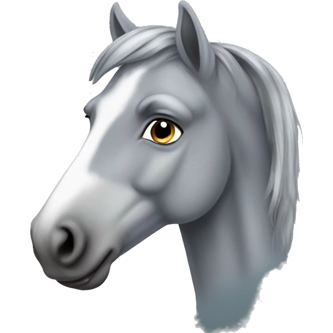 Dapple grey horse emoji