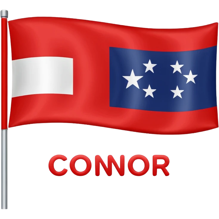 A flag that says Connor I’m going to tickle you emoji