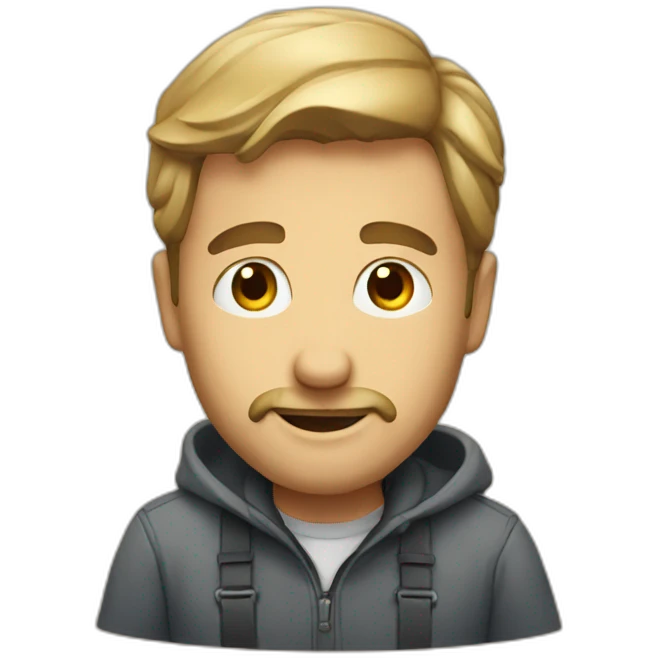 man trusting charity emoji