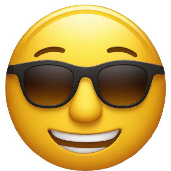 4th of July sun with sunglasses emoji