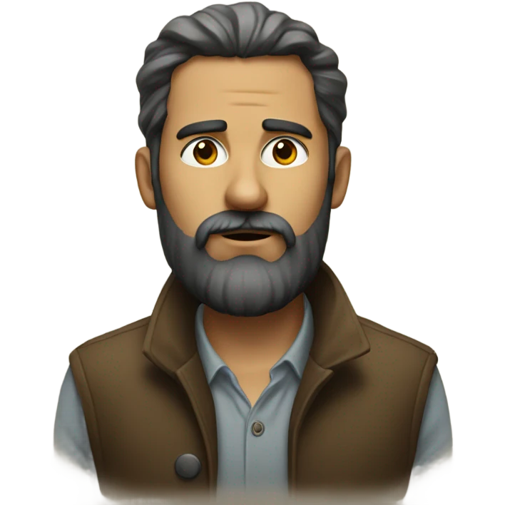 portrait of a bearded man emoji