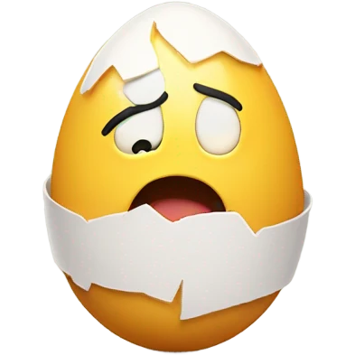 Egg with hands emoji