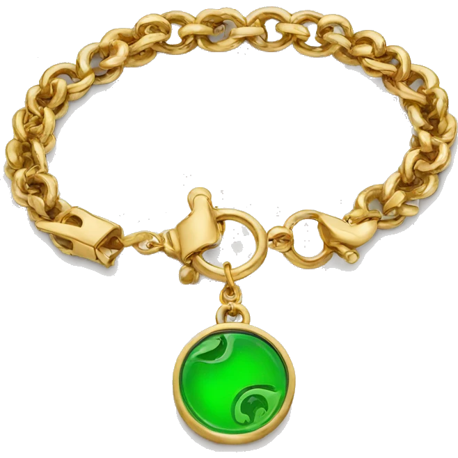 Lucky charm bracelet emoji