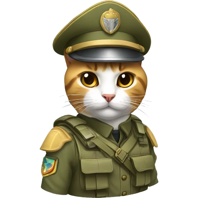 Gato soldado emoji