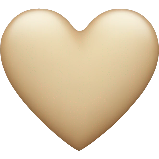 a beige heart emoji