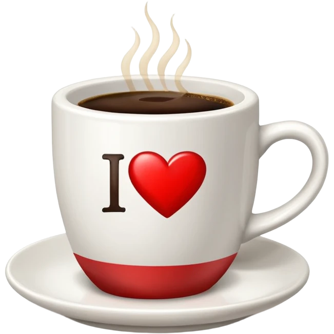 Cup of I ♥ NY emoji
