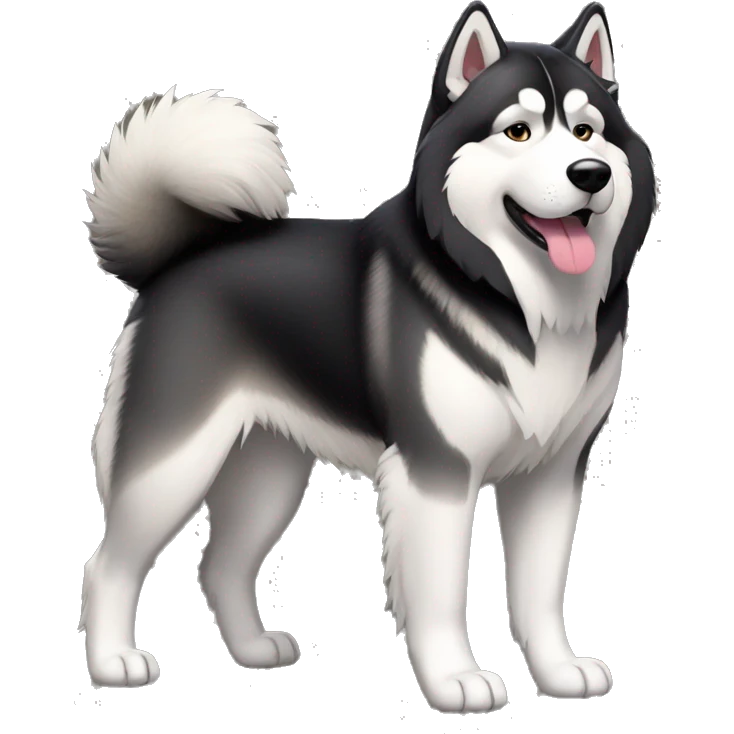 Alaskan Malamute full body emoji