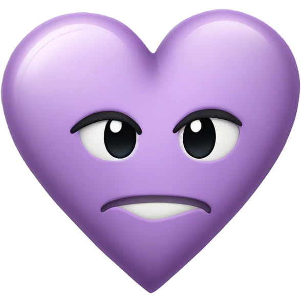 light purple broken heart emoji