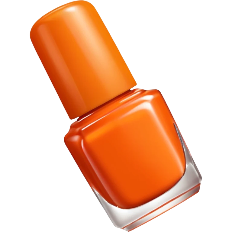 orange color nail polish emoji