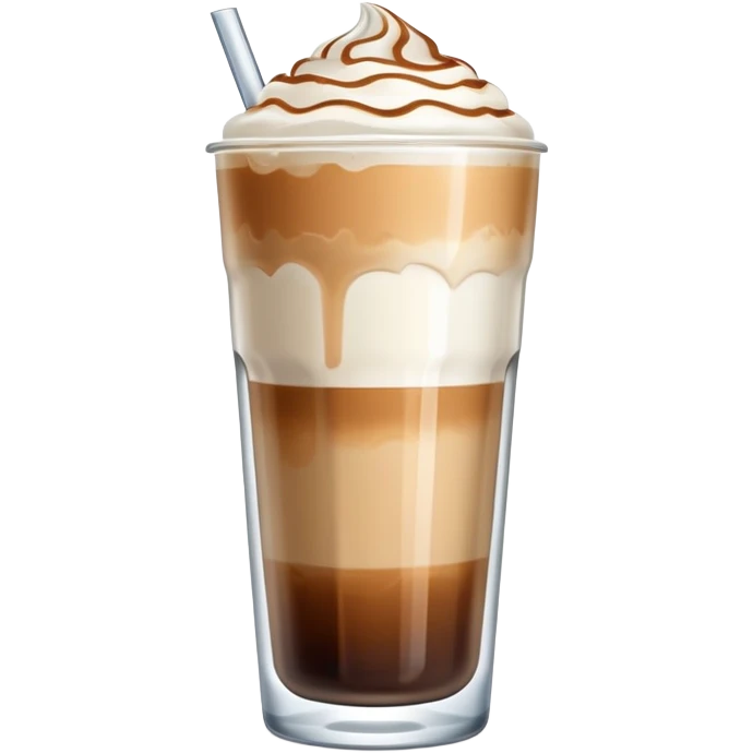 Ice latte without the whipped cream  emoji