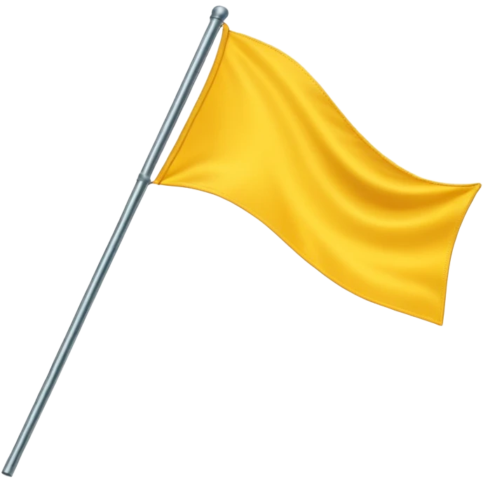 Handheld Flag yellow  emoji