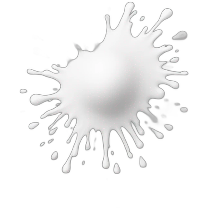white paint splash emoji