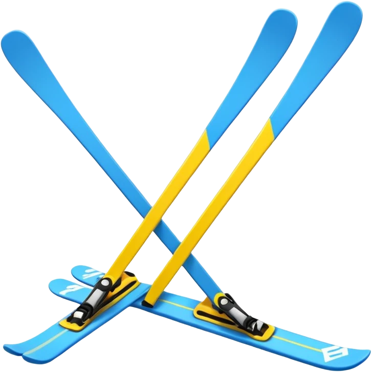 skis,colorful, Snow Gear,negative: character. emoji