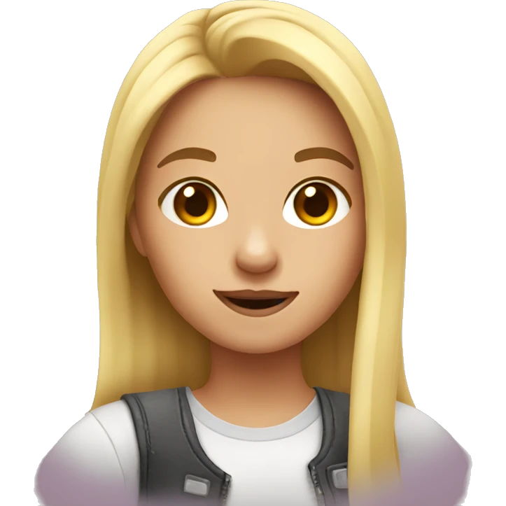 Girls taking a selfie emoji