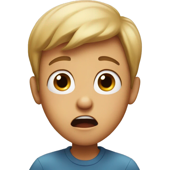 surprised boy emoji