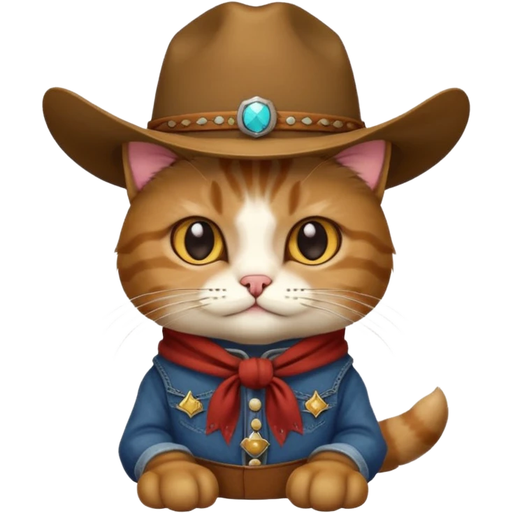 Gato vaquero emoji