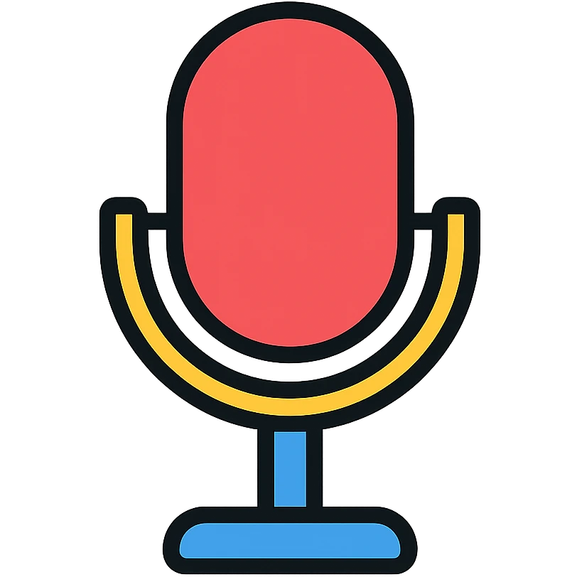 colored microphone icon emoji