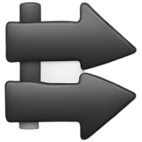text arrow down emoji