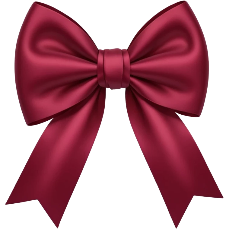 Maroon bow emoji