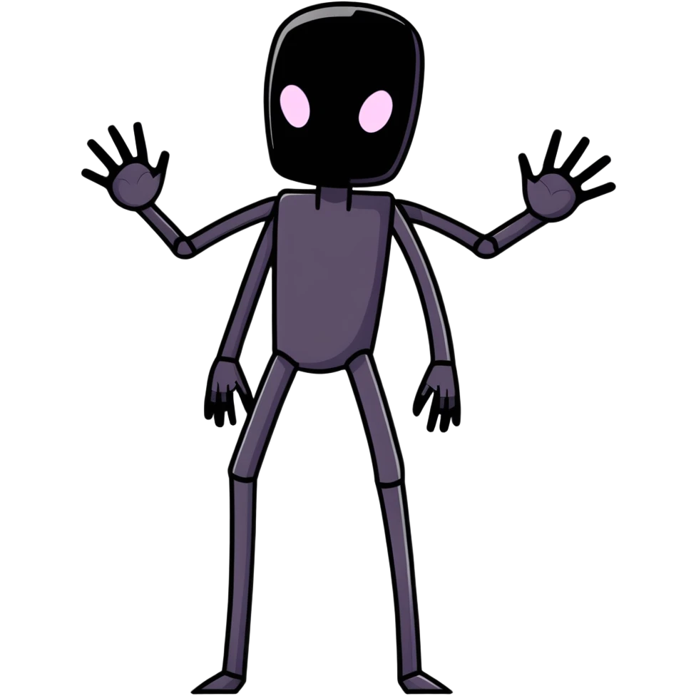 Minecraft Enderman emoji