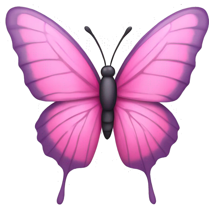 pink butterfly emoji