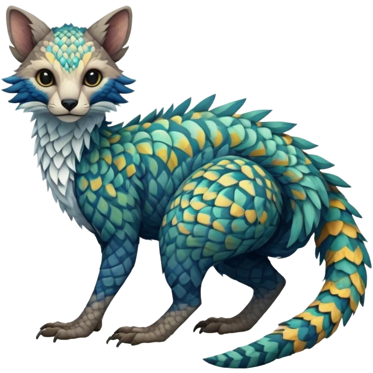 Modern Realistic Rare Fantasy Vernid-Trico-species by LiLaiRa full body emoji