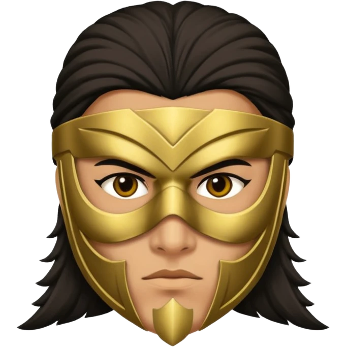 warrior with mask emoji