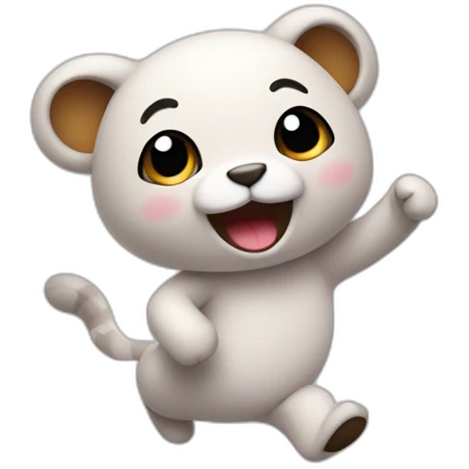 cute animal doing a dance emoji