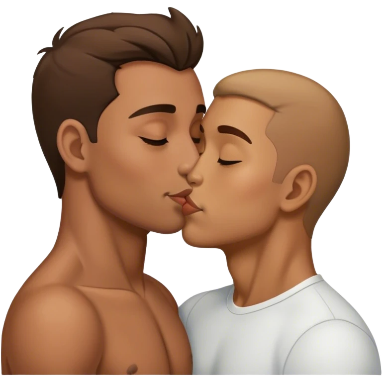 Hombre besando a hombre emoji