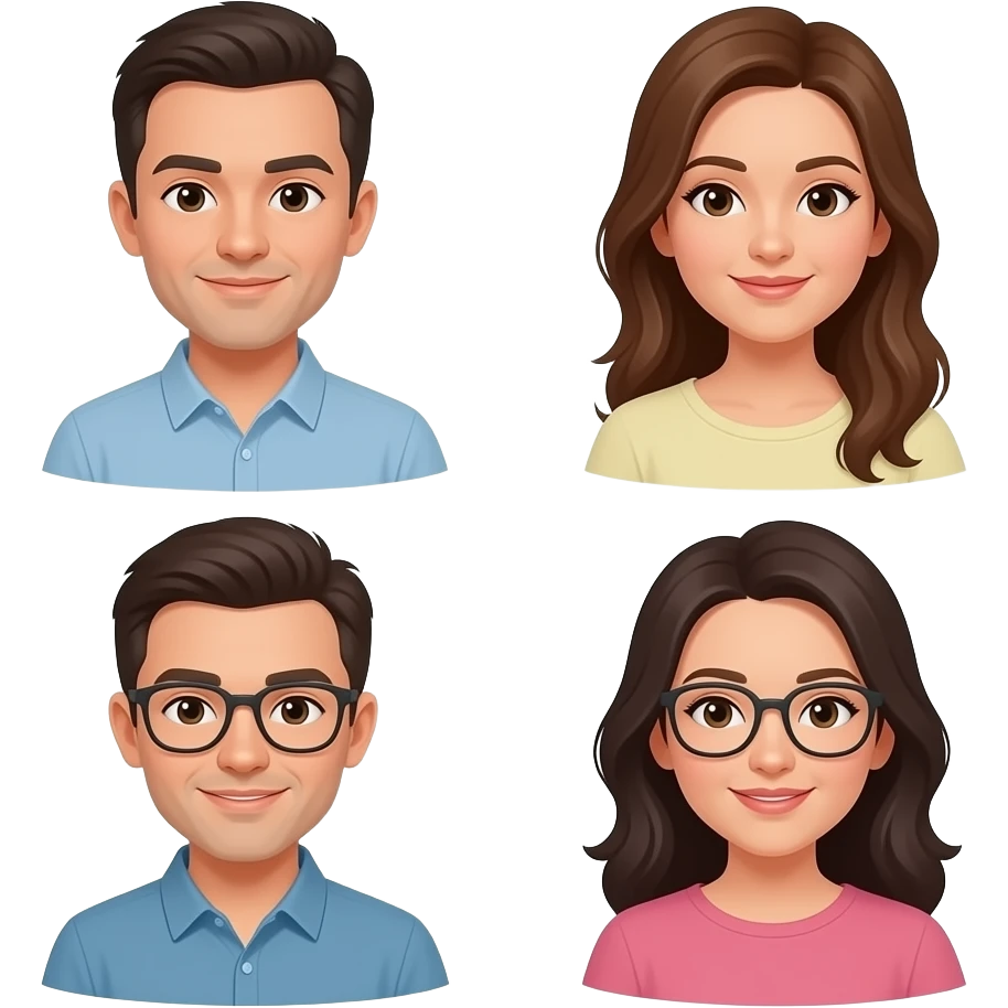 2 men and 4 women emoji
