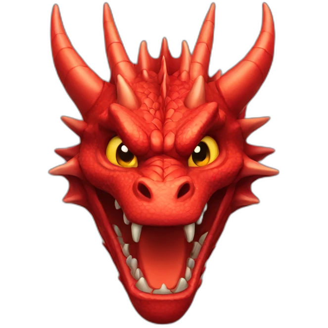 Full red dragon face emoji