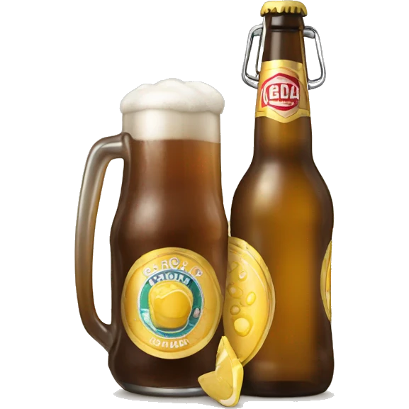 Aceitando convite para tomar uma Cerveja gelada emoji