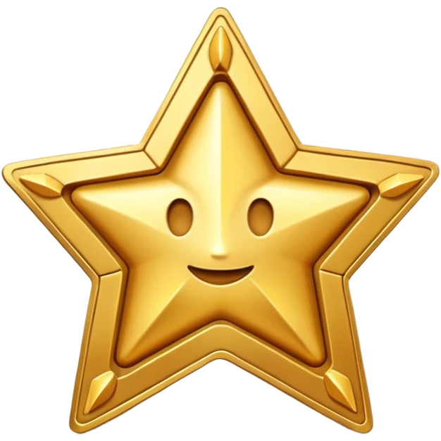 A cute 3D Stylized icon of Star Ticket for game emoji
