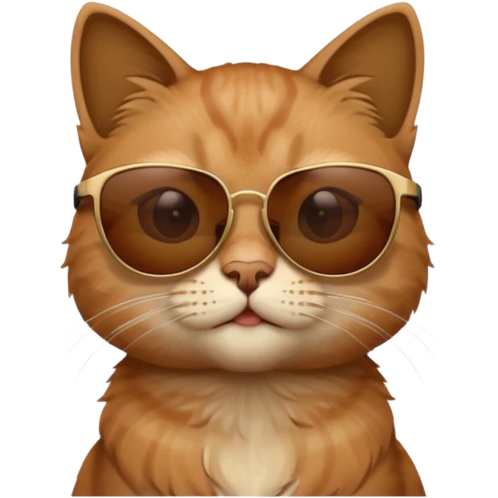 Cat wearing sunglasses emoji