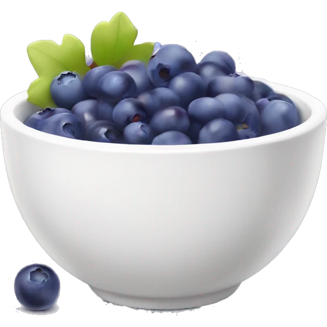 yoghurt bowl with grapes and blueberries emoji