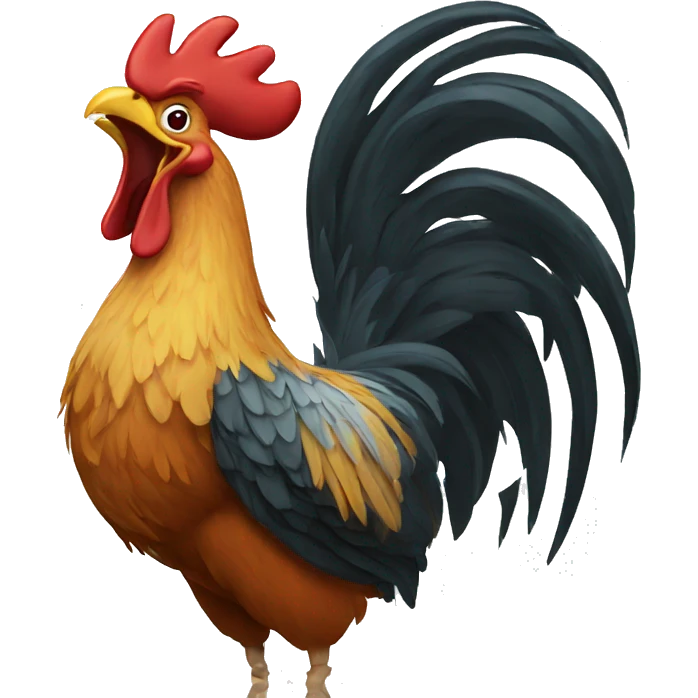 Screaming Rooster emoji