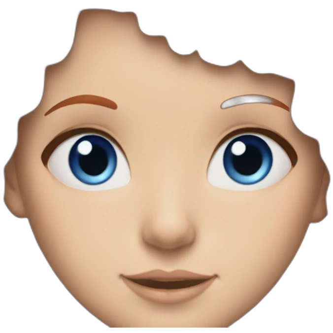 Red hair girl with blue eyes with Taylor swift emoji