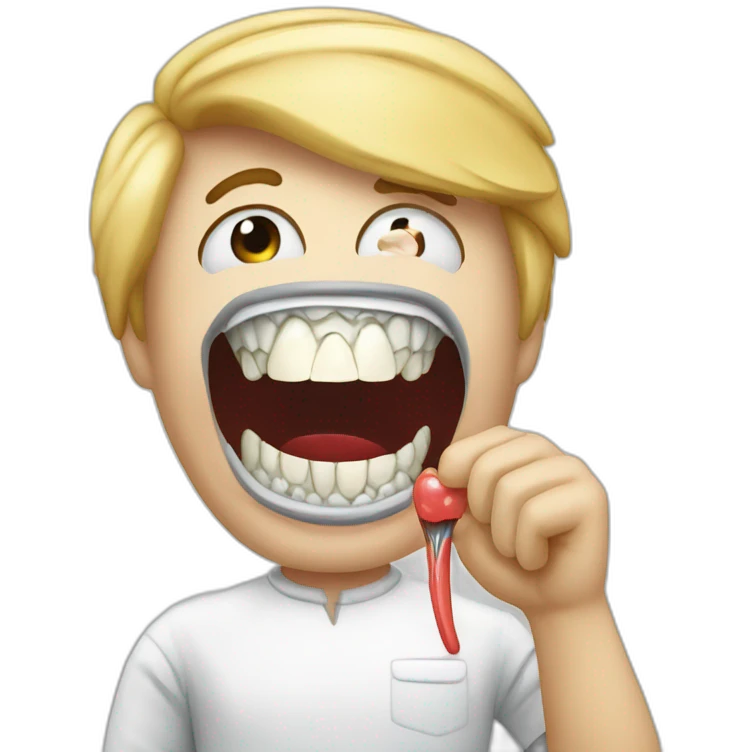 Dental trump qui fait caca emoji